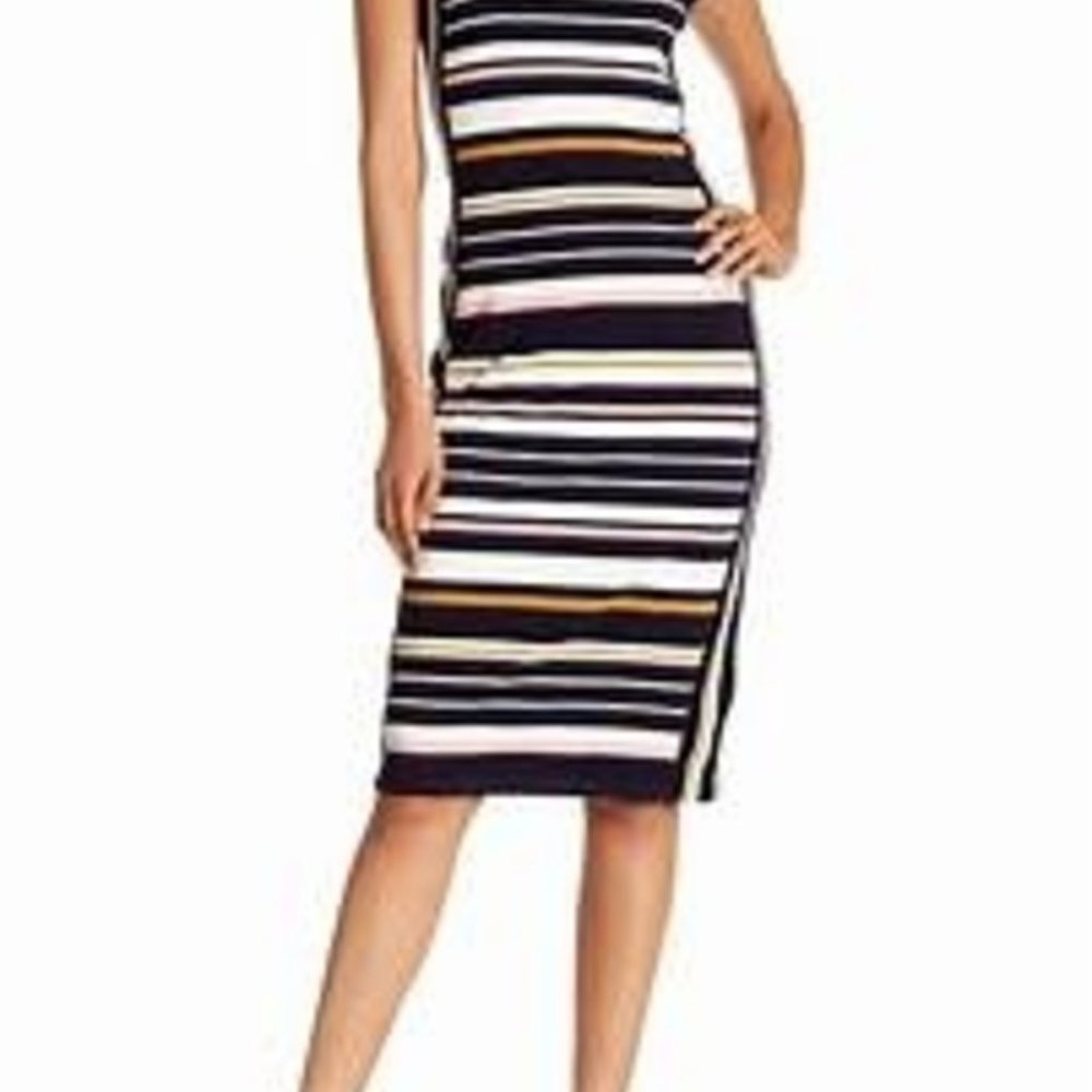 Max Studio Multicolor Stripe Sheath Maxi Dress - Picture 1 of 3